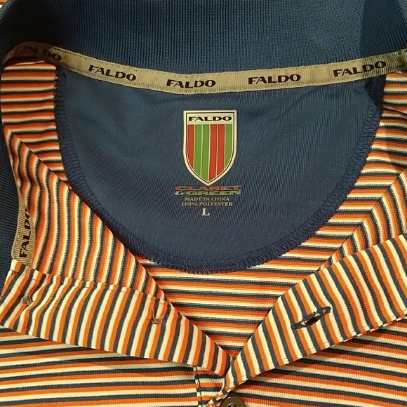 FALDO CLARET & GREEN GOLF POLO SHIRT - Picture 7 of 8